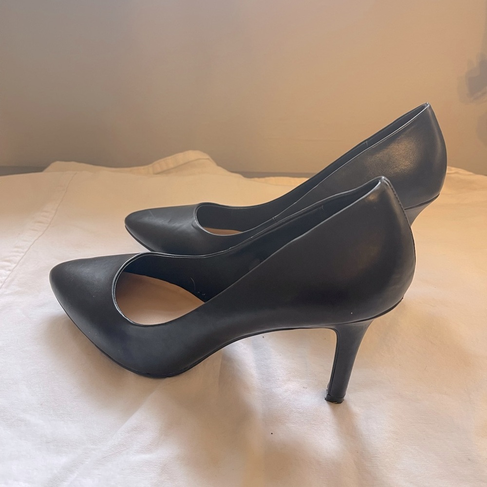 MERONA black matte heels women’s size 10